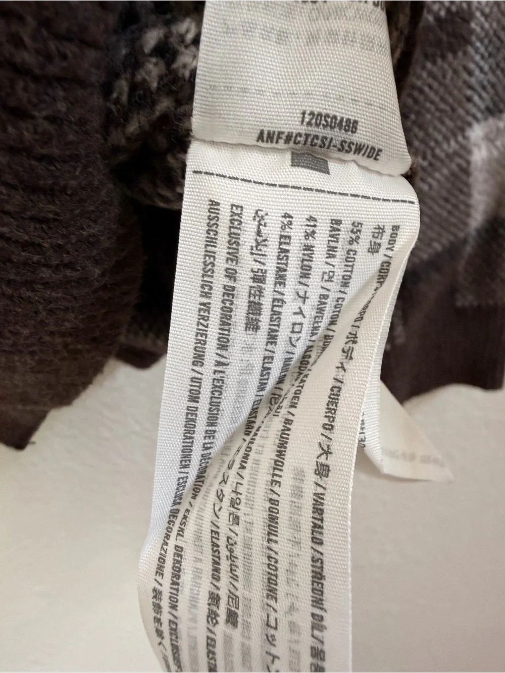 Abercrombie oversized brown plaid cardigan